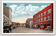 c1920s~Providence Rhode Island RI~Fountain Street~Pool Hall~Downtown~Postcard picture