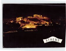 Postcard The Acropolis illuminated Athens Greece picture
