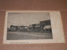 BLOOMINGTON NEBRASKA - 1908 POSTCARD - COLORADO AVENUE - FRANKLIN COUNTY picture