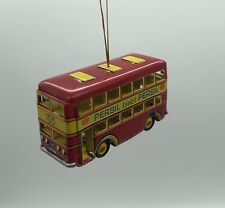 ZZ German Vintage Persil Bleibt Double-decker Bus Metal Tin Ornament picture
