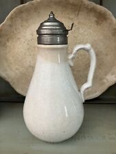 Antique Ironstone Syrup Dispenser /pitcher picture