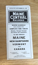 1926 Maine Central Railroad Timetable brochure - Train Schedules, Fares picture
