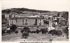 Postcard RPPC Wellington Harbour from Parliament Buildings New Zealand picture