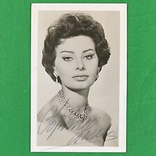 Sophia Loren 1950’s Hand Signed Early Career Autographed Photo Hollywood Actress picture