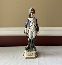 VTG Capodimonte Di Pietro Porcelain Napoleon Era Military Officer Figurine #1258 picture
