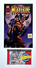 Wolverine 102.5 Signed Boris Vallejo Wizard COA 1996 See Description picture