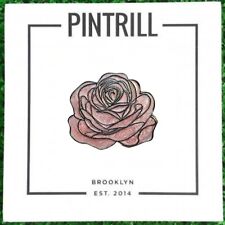⚡RARE⚡ PINTRILL Glittered Pink Rose Pin *BRAND NEW* 2016 LIMITED EDITION 🌹 picture