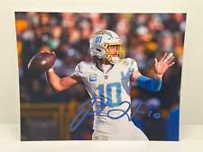 Justin Herbert San Diego Chargers Signed Autographed Photo Authentic 8X10 COA picture