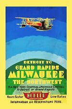 Milwaukee Postcards 1930s Retro Original Travel Poster art  Set Of 6 picture