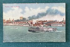 1913 Postcard Harbor Detroit Michigan picture