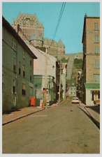 Street View Funicular Quebec Canada UNP Chrome Fort Lower Upper Town Postcard picture
