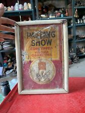 Vintage Cork Tipped Passing Show Virginia Cigarettes Adv. Litho Tin Sign Framed picture