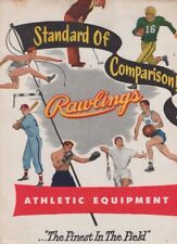 1954 Rawlings Sporting Goods Equipment Vintage Basketball Sports Print Ad 1950s picture