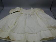 Antique Girl Cream Whitework Child Bisque Doll Dress Anglaise Broderie Embroider picture