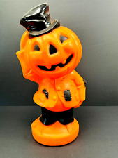vtg Empire Halloween Pumpkin Blowmold lantern JOL hobo pumpkinman picture