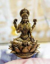 Ebros Vastu Hindu Goddess Of Prosperity Lakshmi Seated Lotus Miniature Figurine picture
