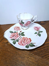 QUEEN ANNE PROSE TEA CUP WITH SAUCER picture