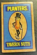 Vintage Planters Mr Peanut Tavern Nuts Playing Cards Sealed USA Plastic Coated picture