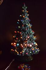 1980 Large Nowell's Mold Ceramic Christmas Tree Lights Birds 3-Parts 28