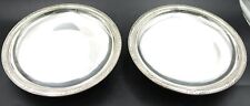 French Christofle Silverplate Leaves Design Rounded Footed Cake Stand Pair picture