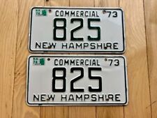 1973 New Hampshire Three Digit License Plate Pair picture