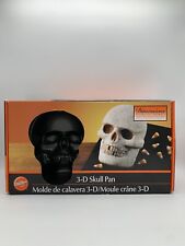 Wilton 3-D Skull Cake Pan Halloween  Day Of The Dead Skeleton Party Baking picture