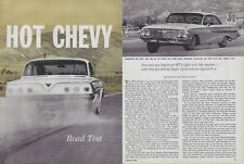 1961 Chevy Impala Magazine Road Test Article Ad SS Bubble Top 348 4 Speed 61 picture