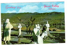 Postcard CA Greeting From  Yucca Valley  Desert Christ Park Vintage picture