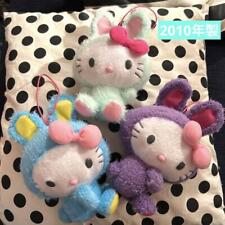 Sanrio Hello Kitty Colorful Bunny Rabbit Mascot Plush Set of 3 picture