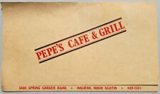 July 31,1978 Pepe's Cafe & Grill Halifax Nova Scotia Canada Jazz Menu Vntg Orig picture