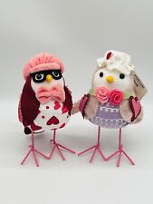 Valentine Spritz Style Walmart Fabric Birds 2021 Metal Legs Lot of 2 picture