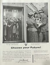 Rare 1950's Vintage Original John Hancock Life Insurance Co Advertisement Ad picture