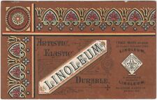 Artistic Linoleum Victorian Aesthetic Jordan Marsh Boston Nice Chromo Trade Card picture