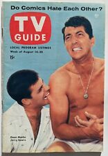 TV GUIDE August 1954 Dean Martin & Jerry Lewis picture
