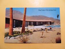 Palm Springs California vintage postcard Bing Crosby's home picture