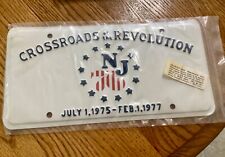 New Jersey NJ Bicentennial Crossroads of the Revolution License Plate New Unused picture