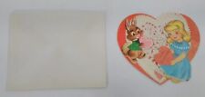 Valentine Card Gibson Girl Bunny To My Valentine Embossed With Original Envelope picture
