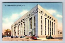 Albany NY-New York, New Post Office, Antique, Vintage Souvenir History Postcard picture