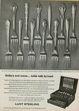1966 Lunt Sterling William & Mary Carillon Tableware Service Vintage Print Ad picture
