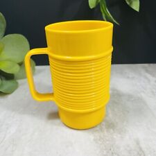 Vintage Rubbermaid #3829 Yellow Ribbed Stackable Mug Cup Melamine 5