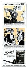 1946 Michael Berry art Briggs Pipe Tobacco pipe types vintage print ad adL3 picture