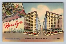 Los Angeles CA-California, Rosslyn Hotels, Advertisement, Vintage Postcard picture