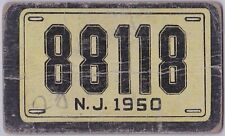 1950 TOPPS LICENSE PLATES #24 NEW JERSEY POPULAR SET picture