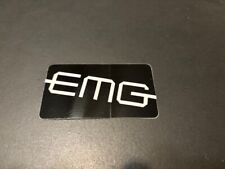 EMG Pickups Sticker CUSTOM BLACK GENUINE ORIGINAL 3X1.75 picture