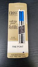 VTG Cross Soft-tip Pen Refills Blue Fine Point Pack Of 2 NOS Multi Packs Availab picture