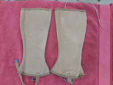 Vintage WW2 era US Army canvas legging boot covers picture