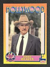 1991 Starline DENNIS WEAVER #45 Hollywood Walk of Fame card in Toploader picture