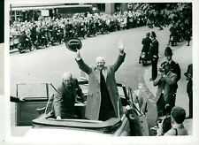 Dwight D. Eisenhower arrives at St. Paul's - Vintage Photograph 710459 picture