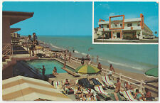 c1950s Bali Resort Motel Sun Bathers Miami Beach FL VTG MCM Postcard picture