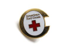 American Red Cross Pin Gold Tone picture